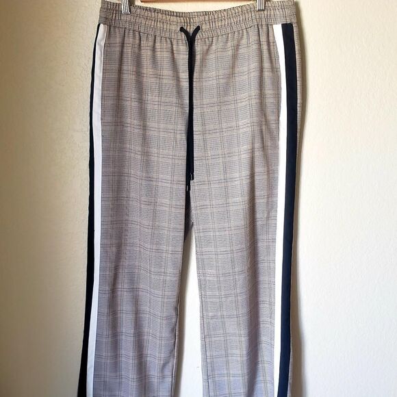 Plaid Wide Leg Striped Trousers - Picture 5 of 5